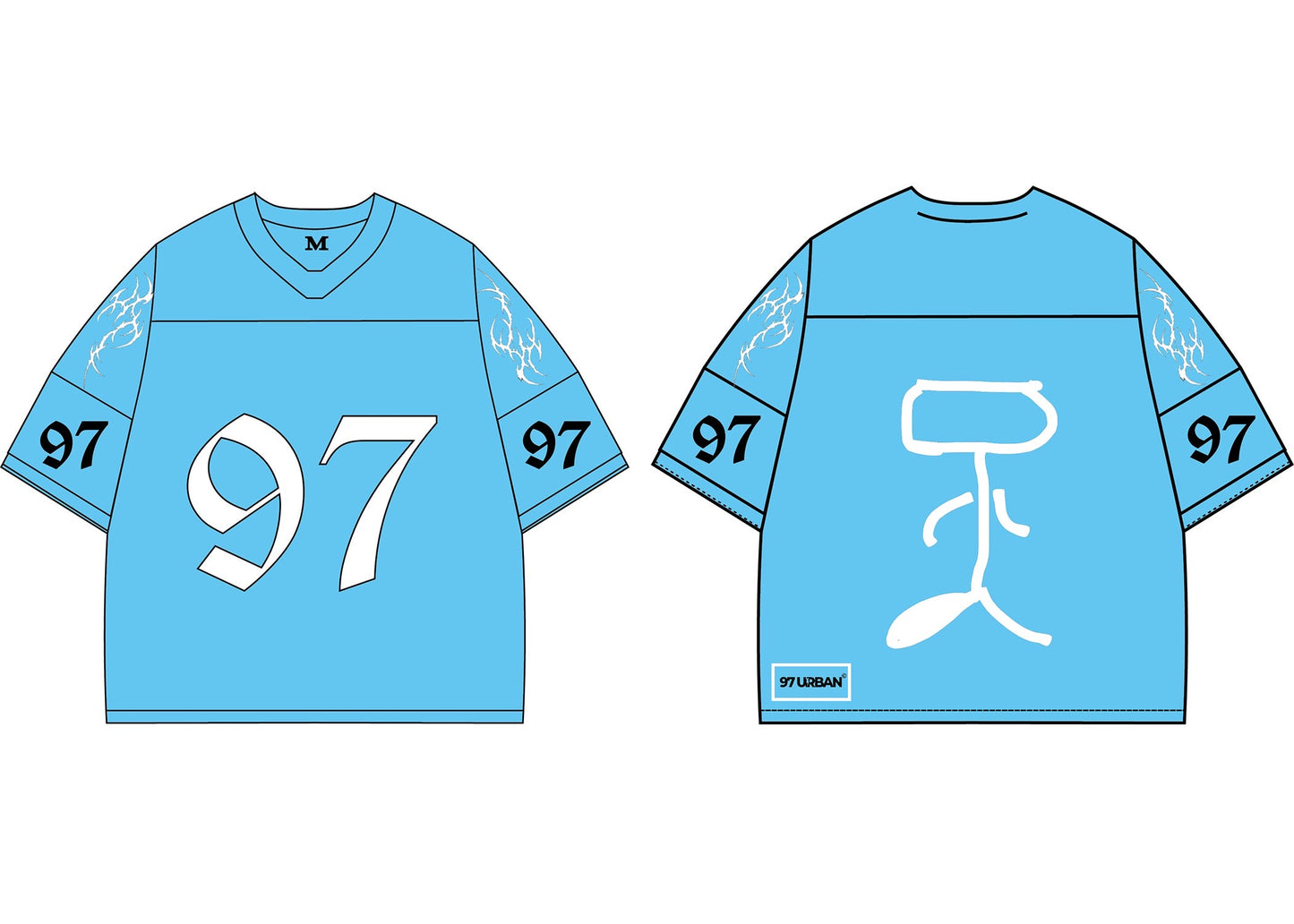 97 URBAN TRIBE BLUE NFL JERSEY