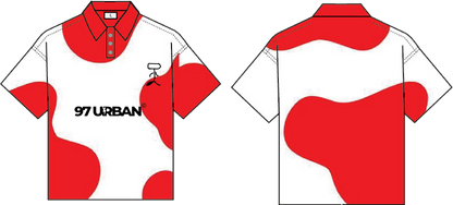 97 URBAN RED COW POLO TEE
